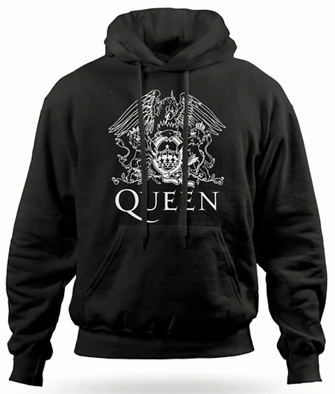 Polerón Canguro Queen - Emblema | Rock