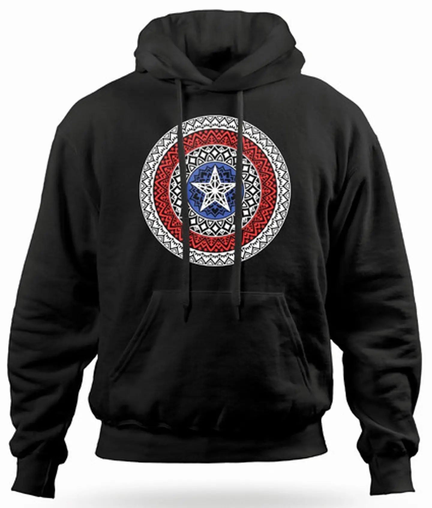 Polerón Canguro Marvel - Capitán América - Escudo | Música 1