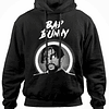 Poleron Canguro Bad Bunny - Black N White