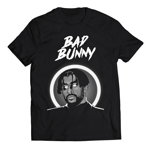Polera Bad Bunny - Black N White | Hip-Hop / Rap