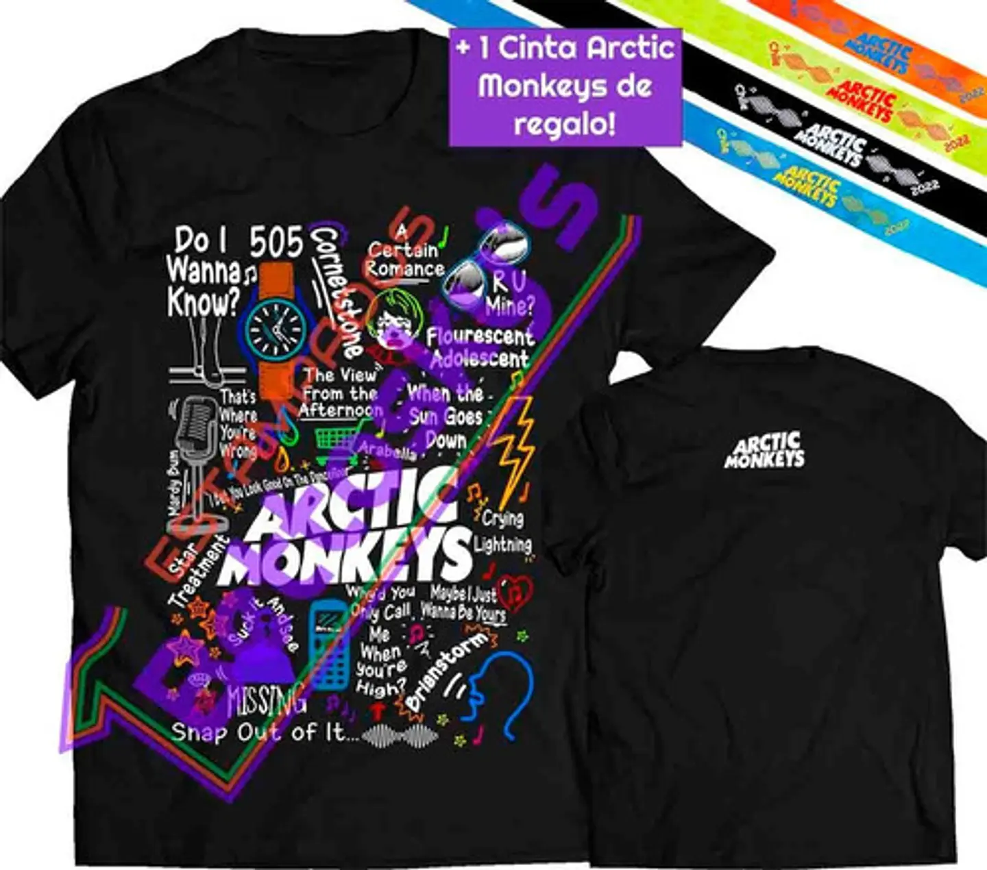 Polera Arctic Monkeys - Temazos Color | Indie Rock 1