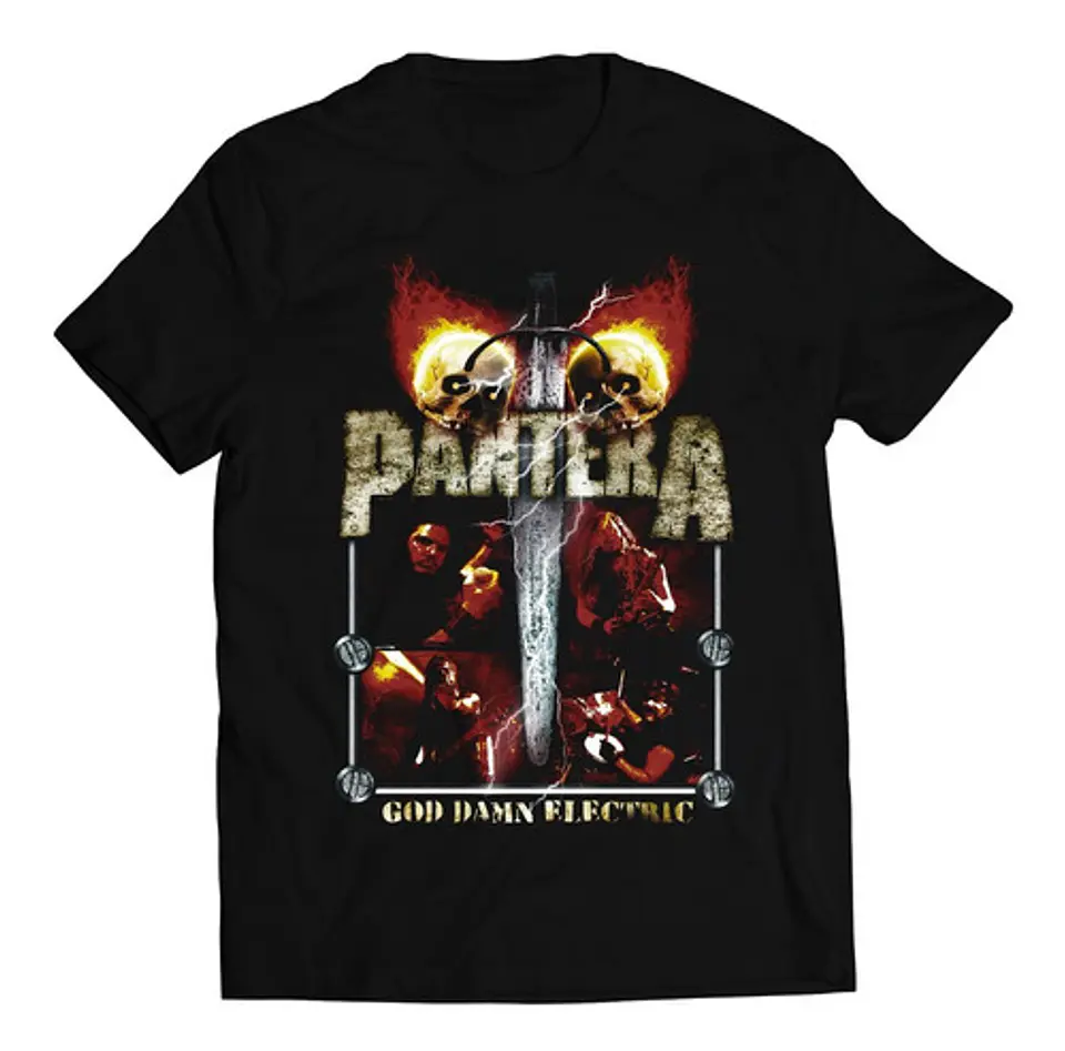 Polera Pantera  - God Damn Electric | Metal 1