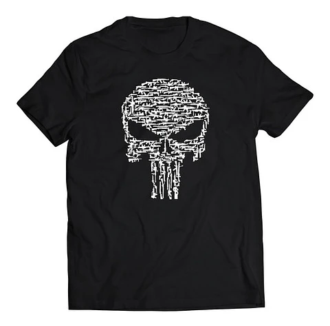 Polera Marvel The Punisher - Logo Armas | Estilo Exclusivo