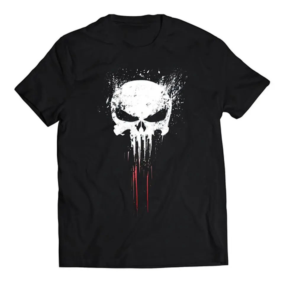 Polera Marvel The Punisher - Logo Sangre | Estilo Exclusivo 1