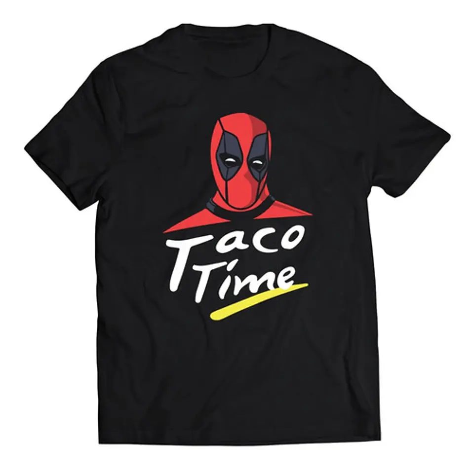 Polera Marvel Deadpool - Taco Time | Música 1