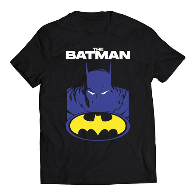 Polera Dc Batman - Estilo Animado Morado, Amarillo Y Blanco