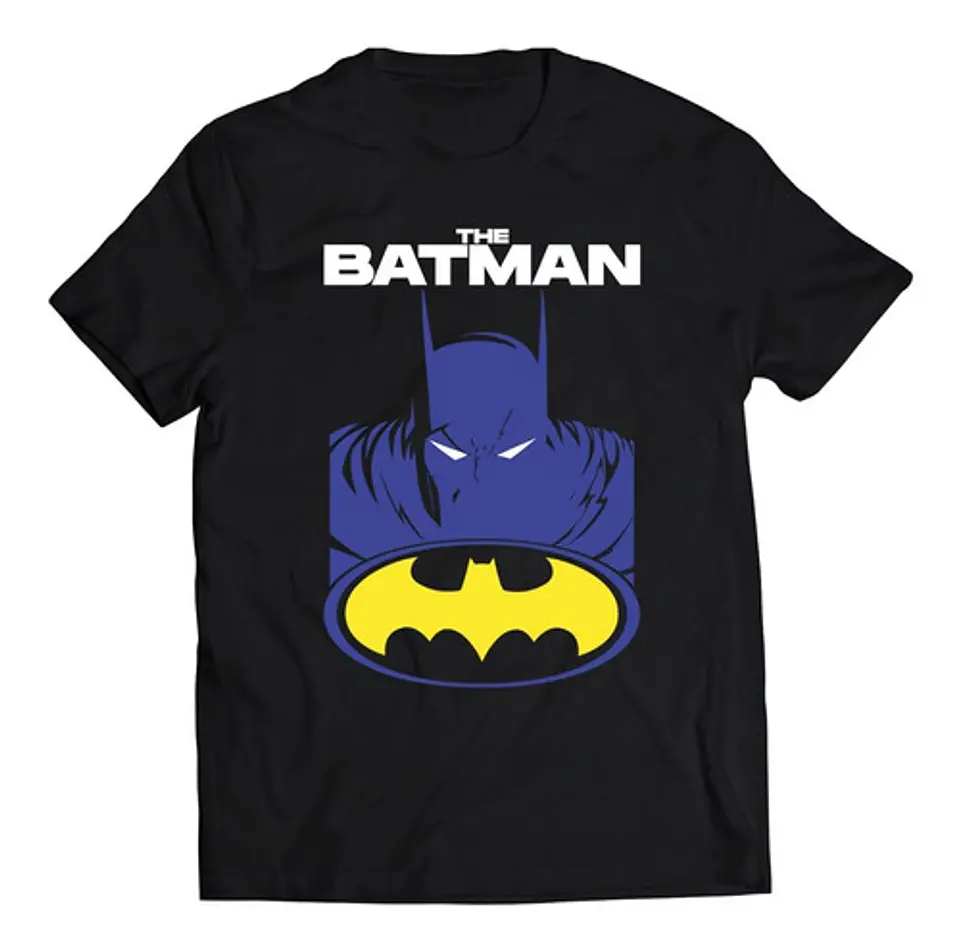 Polera Dc Batman - Estilo Animado Morado, Amarillo Y Blanco | Estilo Exclusivo 1