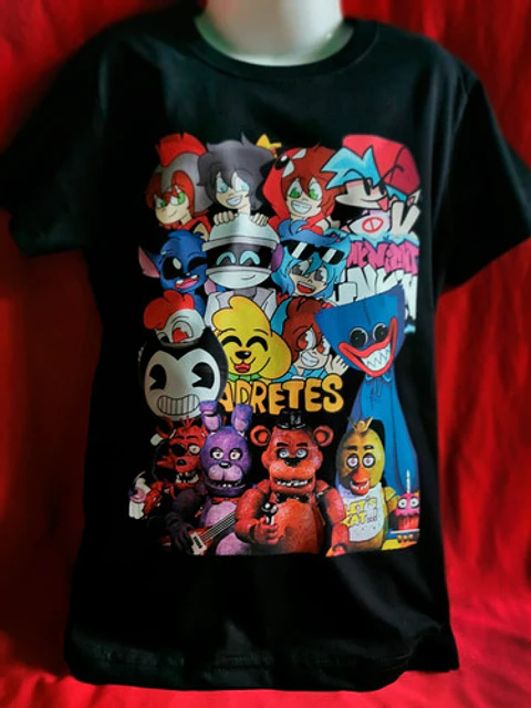 Polera Compadretes, Friday Night Funkin, Bendy, Huggy Wuggy | Música
