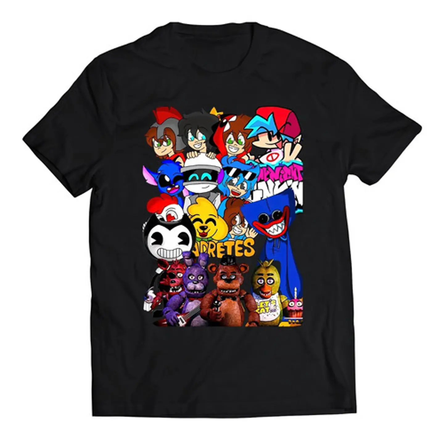 Polera Compadretes, Friday Night Funkin, Bendy, Huggy Wuggy | Música 1