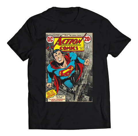 Polera Dc Superman - Comic Cover | Música