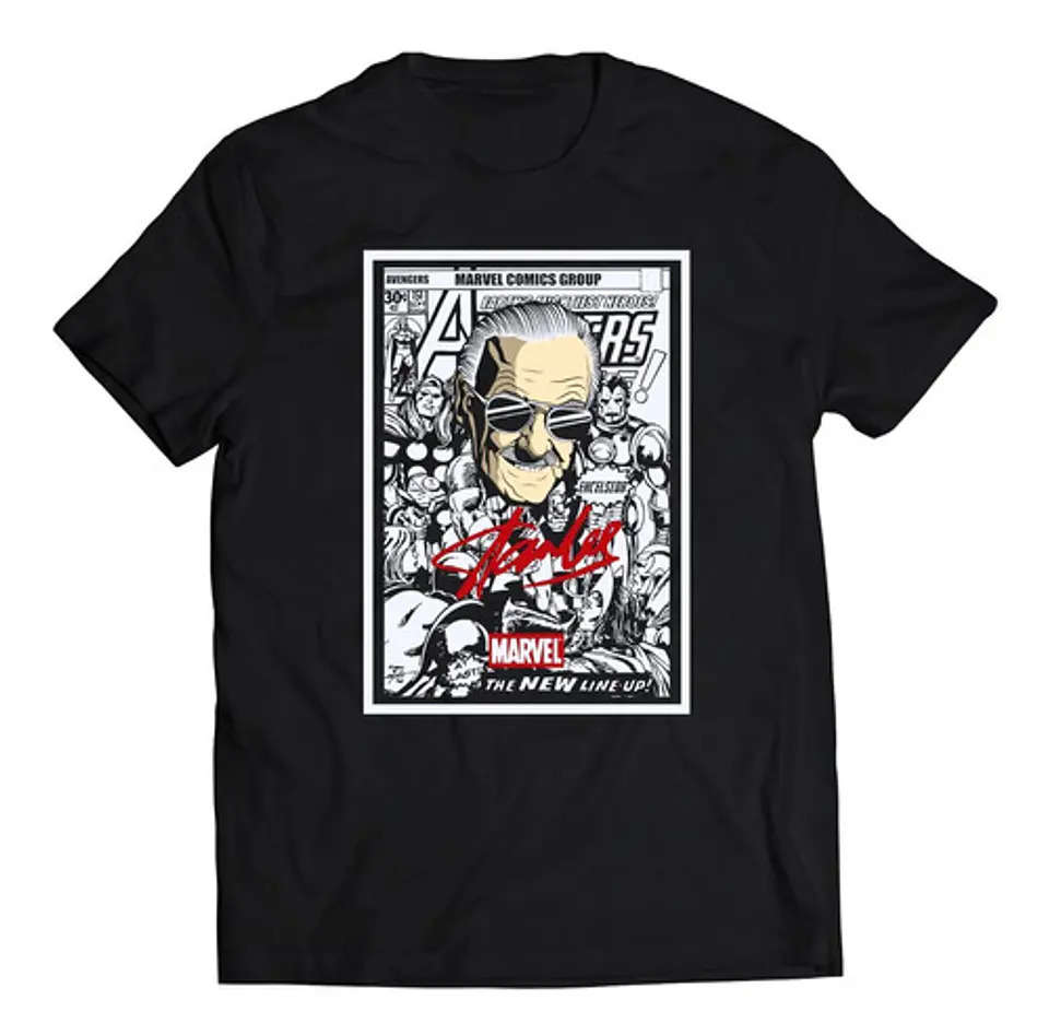 Polera Marvel Stan Lee - Cómic | Música 1