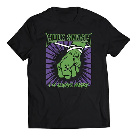 Polera Marvel Hulk - Siempre Enojado | Música