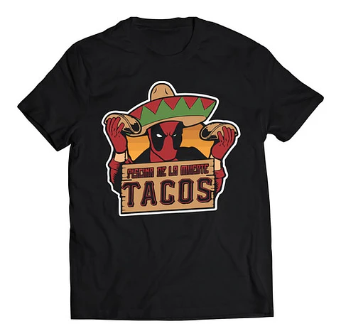 Polera Marvel Deadpool - Piscina De La Muerte Tacos | Música