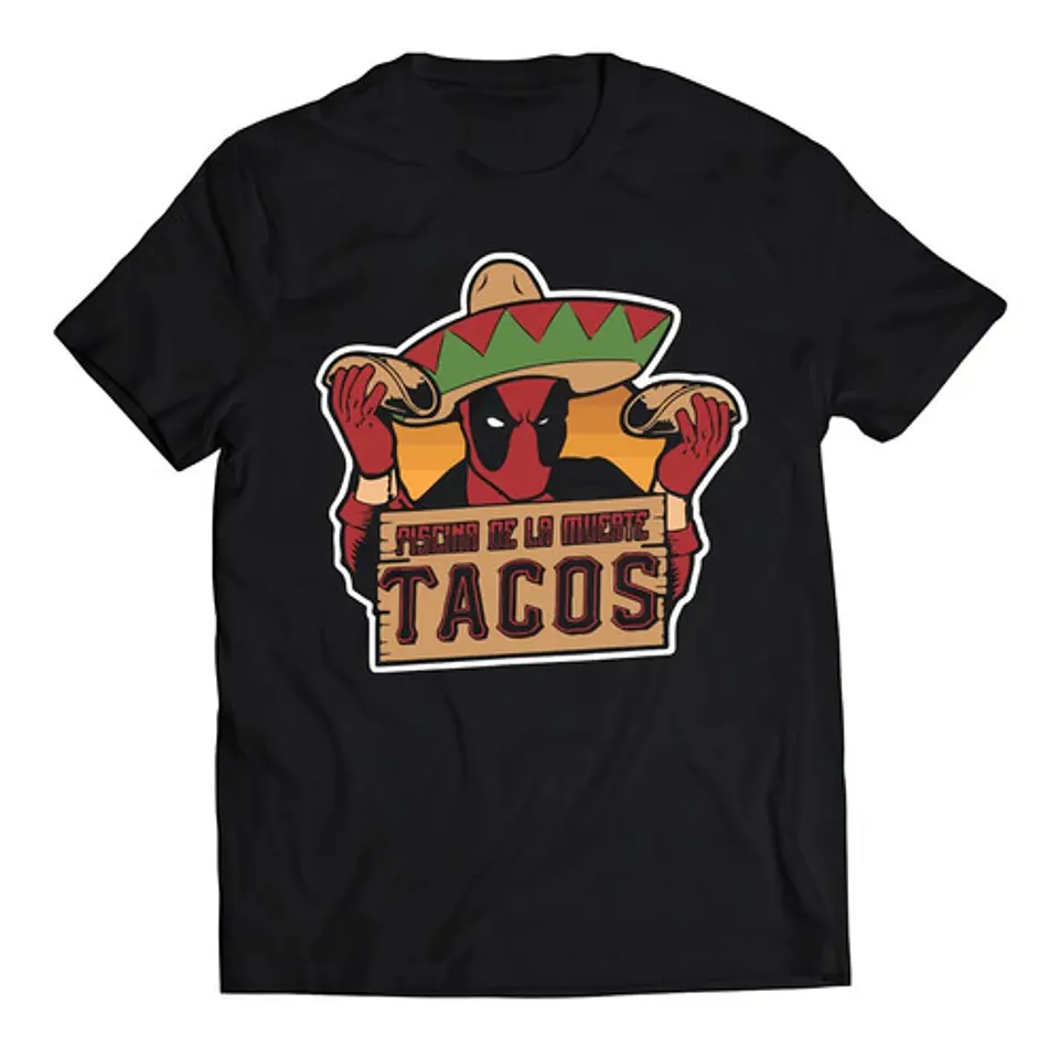 Polera Marvel Deadpool - Piscina De La Muerte Tacos | Música 1