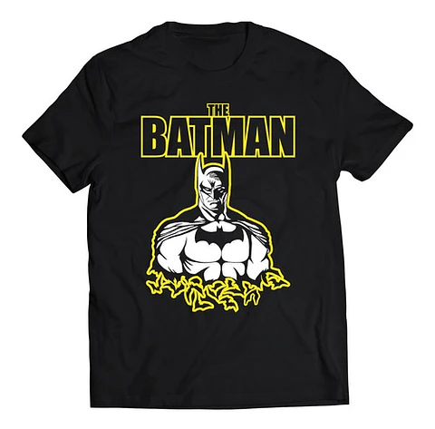 Polera Dc Batman - Amarillo Y Blanco | Estilo Exclusivo