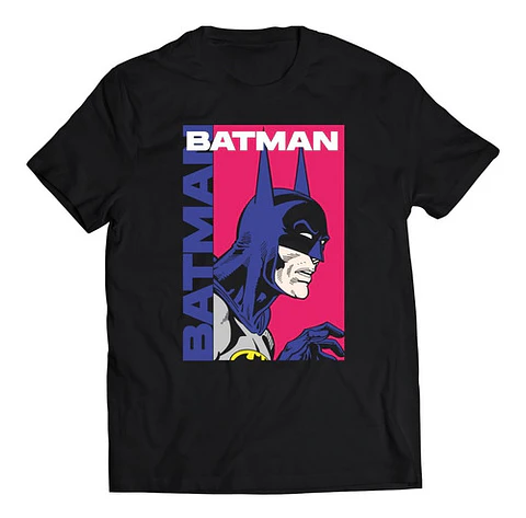 Polera Dc Batman - Version Animada Rosa/morado | Estilo Exclusivo
