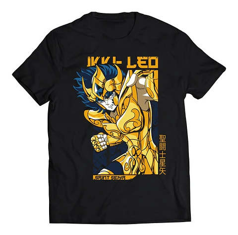 Polera Saint Seiya Ikki Armadura Leo | Anime Japonés