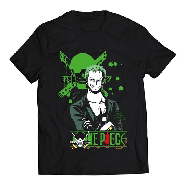 Polera Anime - One Piece Zoro Logo