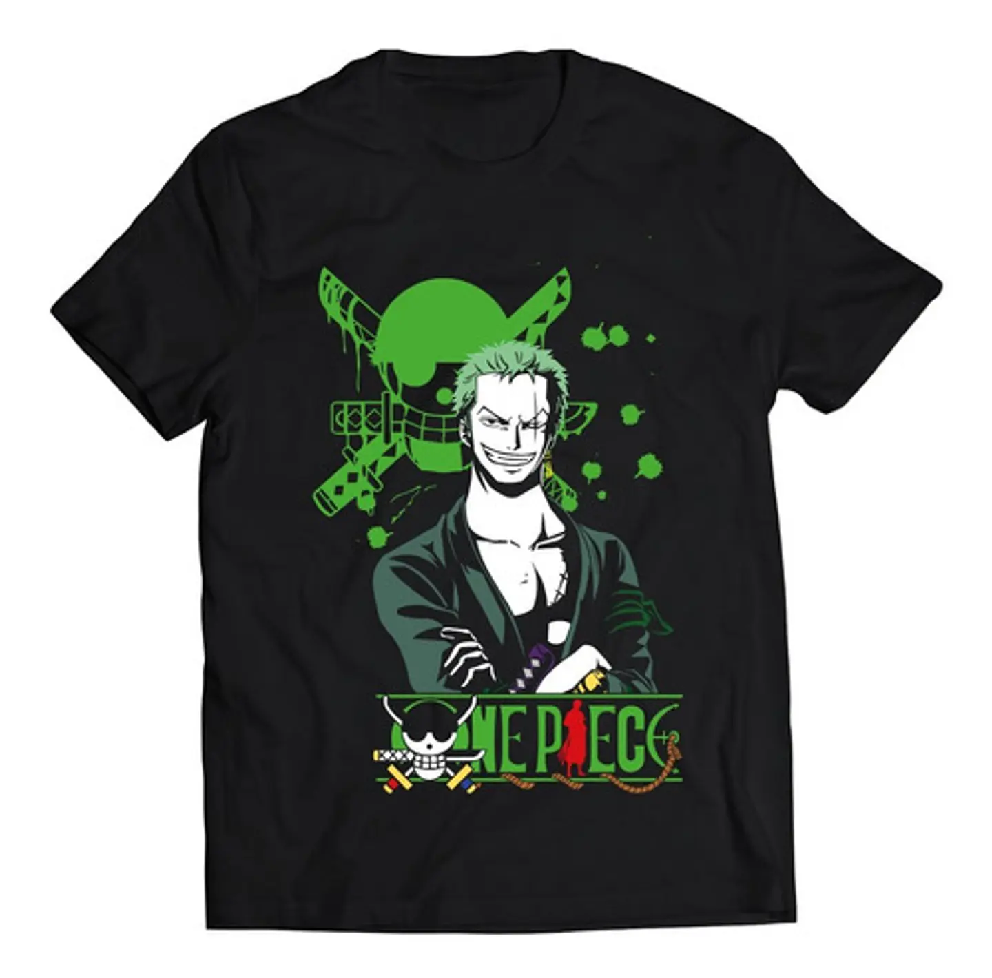 Polera One Piece Zoro Logo | Anime Japonés 1