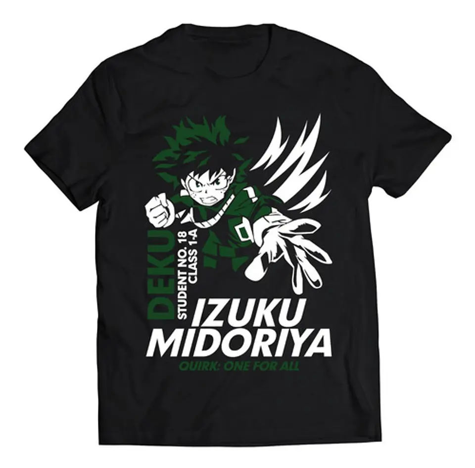 Polera My Hero Academia Deku | Anime Japonés 1