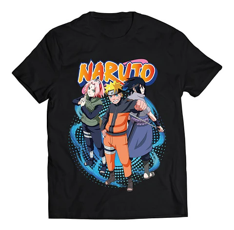 Polera Naruto Sakura Sasuke | Anime Japonés