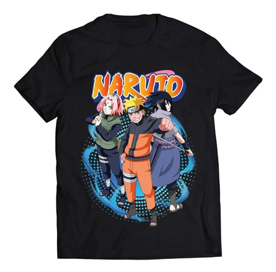 Polera Naruto Sakura Sasuke | Anime Japonés 1