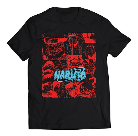 Polera Naruto En Rojo | Anime Japonés