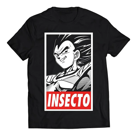 Polera Dragon Ball Vegeta Insecto | Anime Japonés