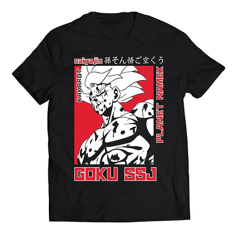 Polera Dragon Ball Goku Super Saiyan Ssj | Anime Japonés