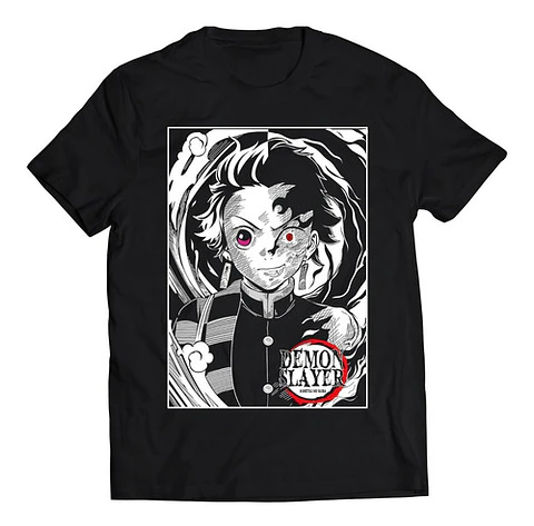 Polera Demon Slayer Tanjiro Doblñe | Anime Japonés