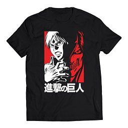 Polera Anime - Shingeki No Kyojin Eren Mordida