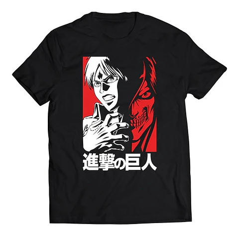 Polera Shingeki No Kyojin Eren Mordida | Anime Japonés