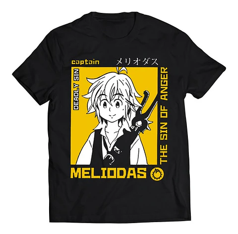 Polera Nanatsu No Taizai Capitán Meliodas | Anime Japonés