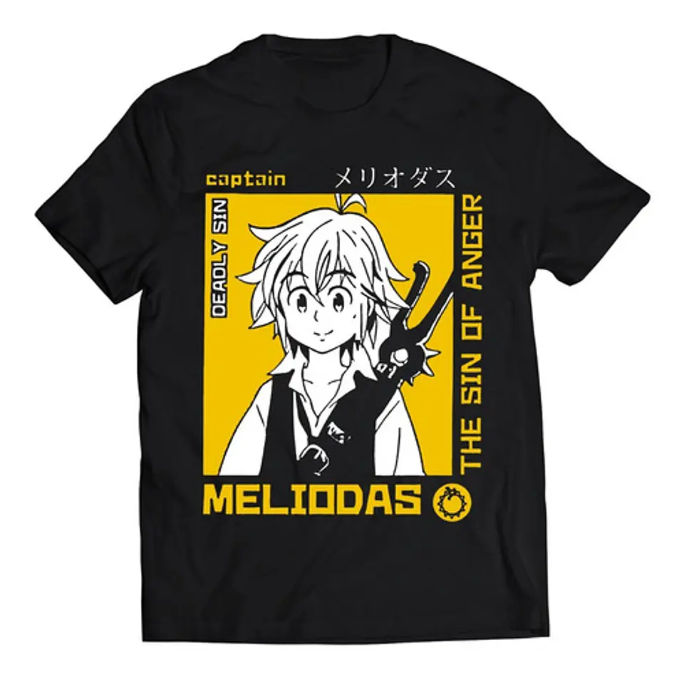 Polera Nanatsu No Taizai Capitán Meliodas | Anime Japonés 1