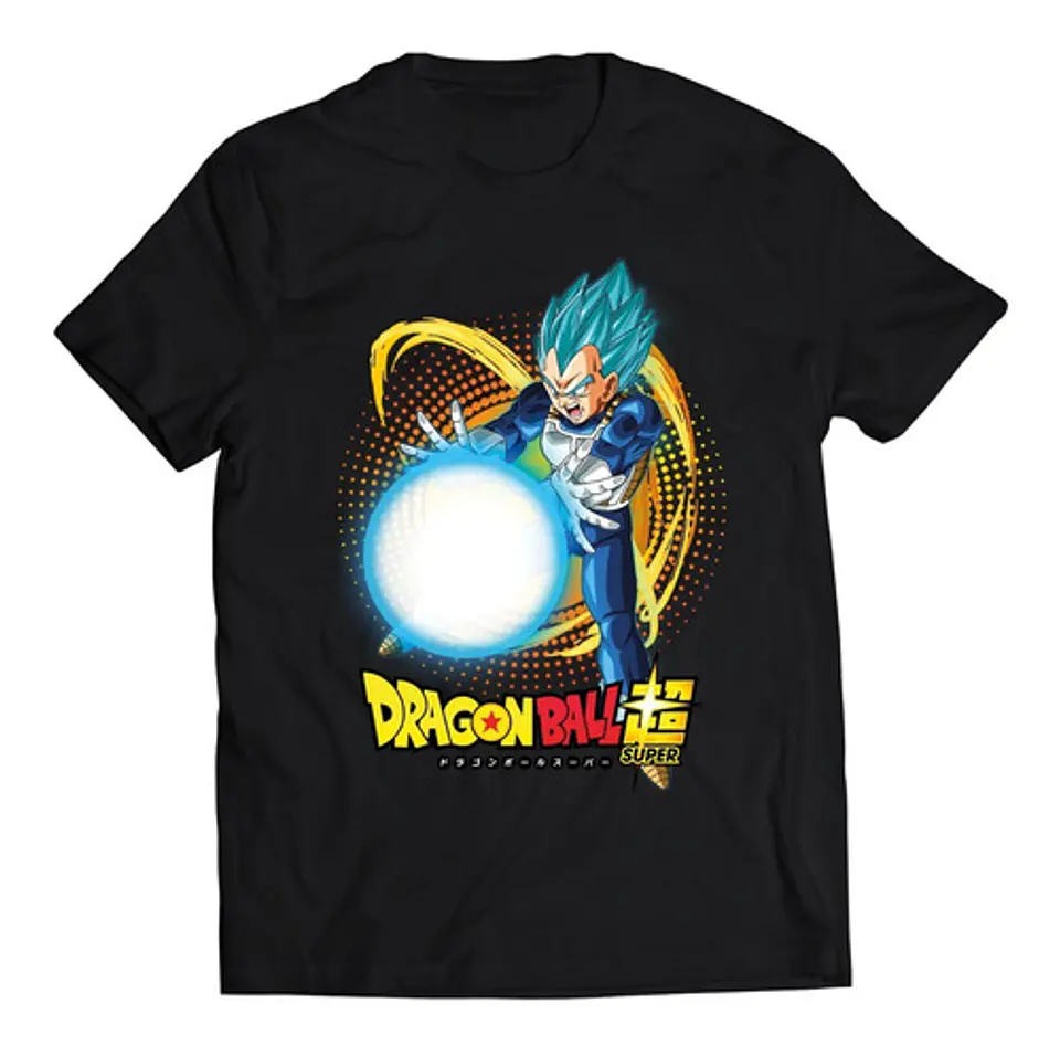 Polera Dragon Ball Vegeta Ataque | Anime Japonés 1