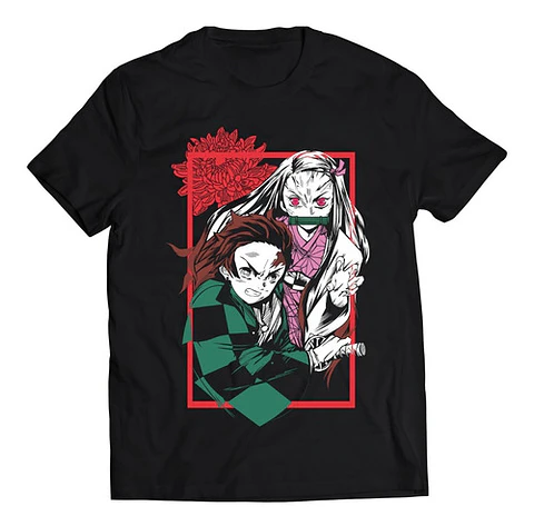 Polera Demon Slayer Tanjiro Nezuko | Anime Japonés
