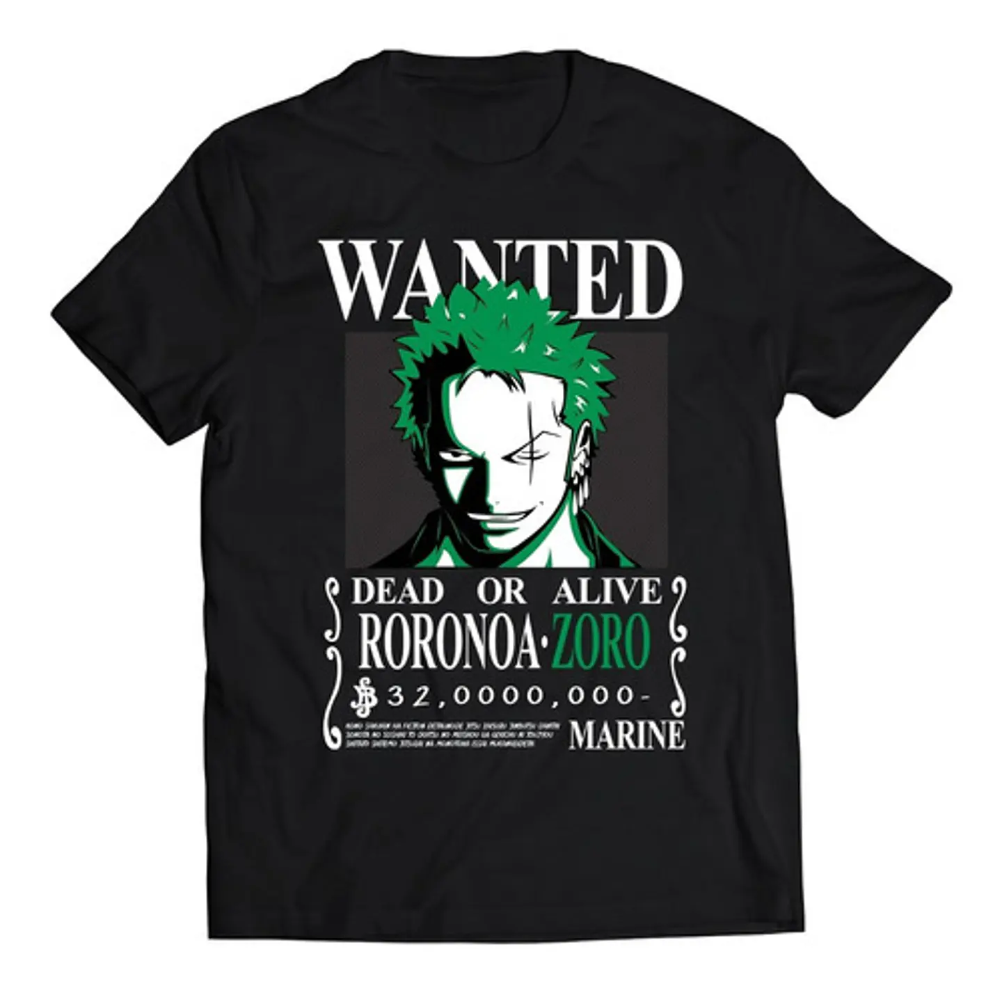 Polera One Piece Zoro Wanted | Anime Japonés 1