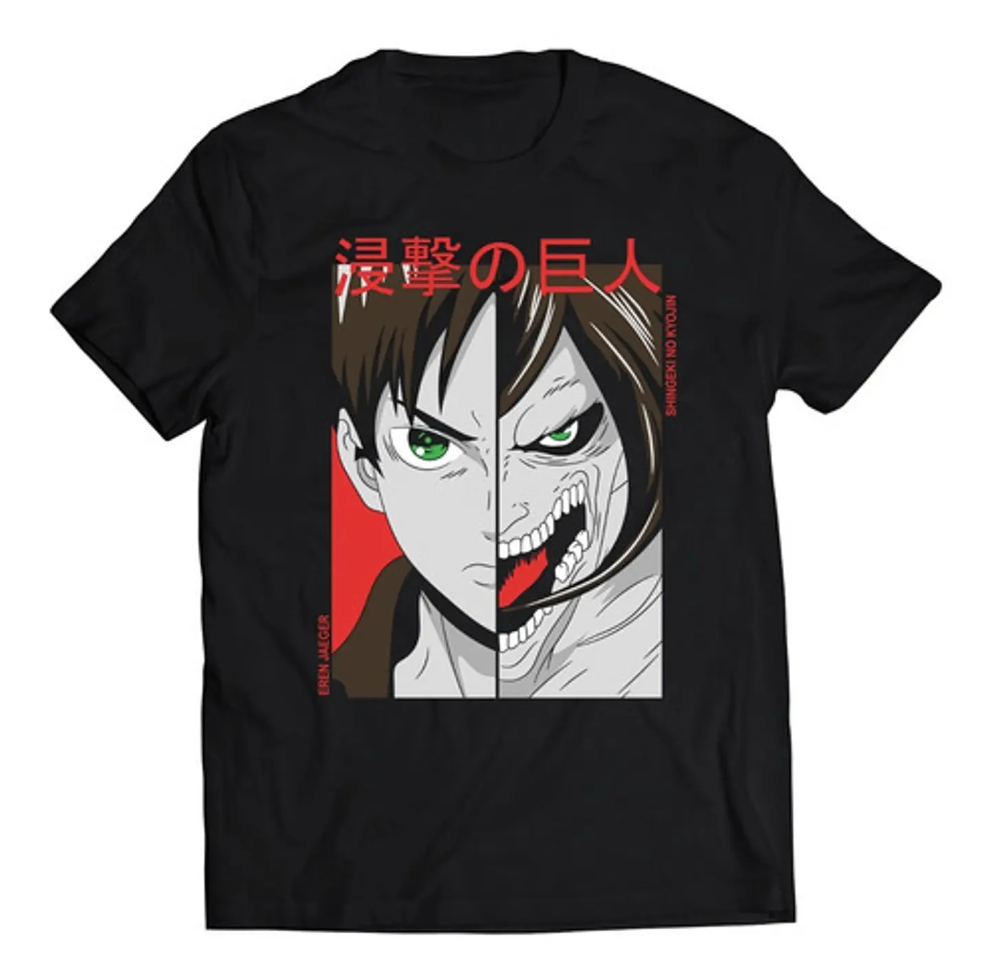 Polera Shingeki No Kyojin Eren Titan | Anime Japonés 1