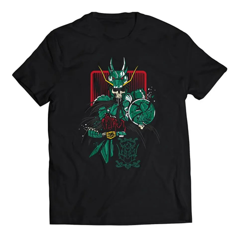 Polera Saint Seiya Shiryu Skeleton | Anime Japonés 1