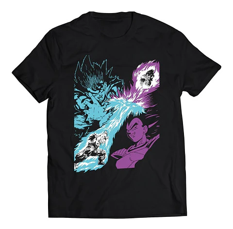 Polera Dragon Ball Goku Vs Vegeta | Anime Japonés