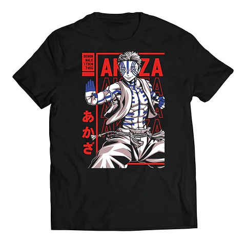 Polera Demon Slayer Akaza | Anime Japonés