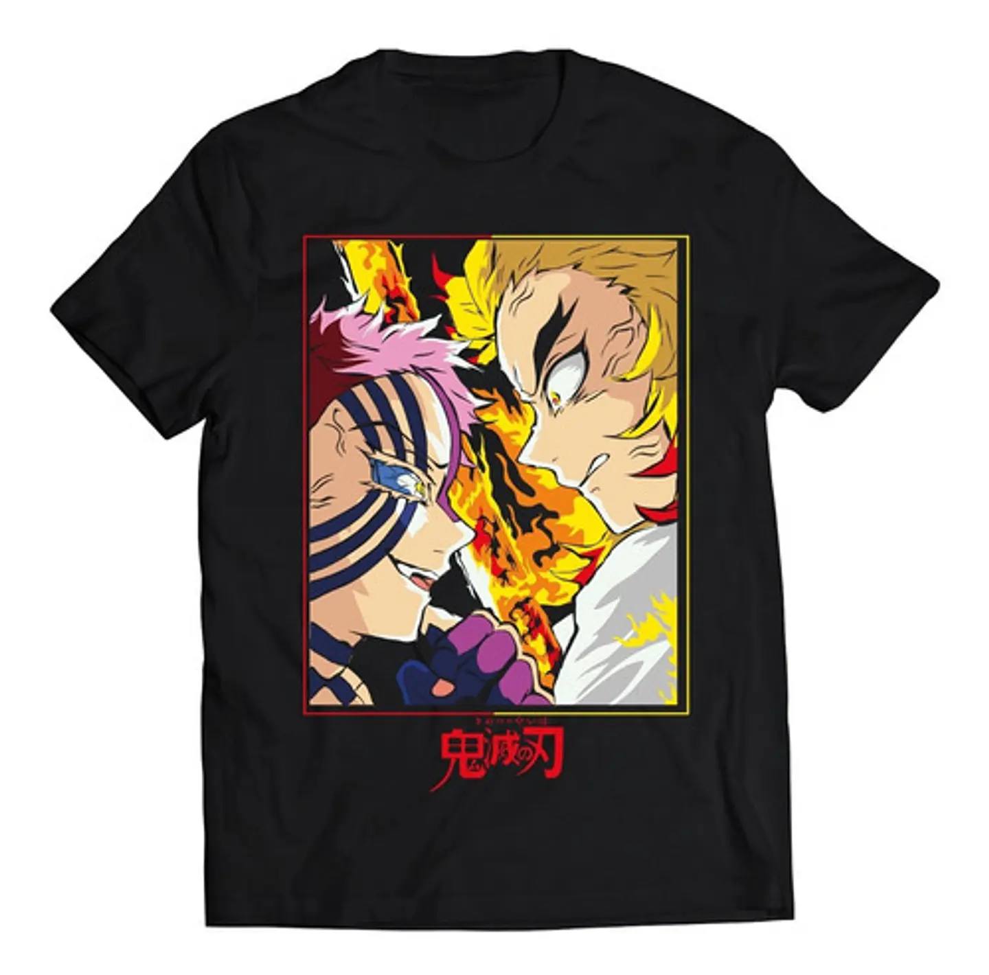 Polera Demon Slayer Rengoku Vs Akaza | Anime Japonés 1