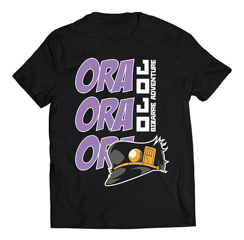 Polera Jojo's Bizarre Adventure Ora Ora Ora | Anime Japonés