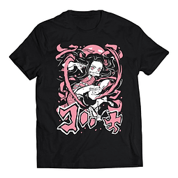 Polera Anime - Demon Slayer Nezuko Rosa