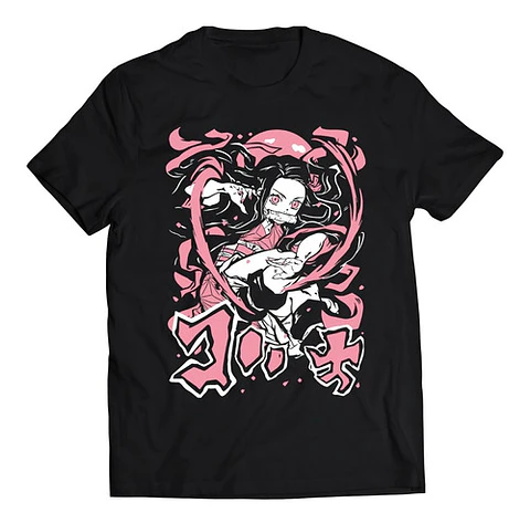 Polera Demon Slayer Nezuko Rosa | Anime Japonés