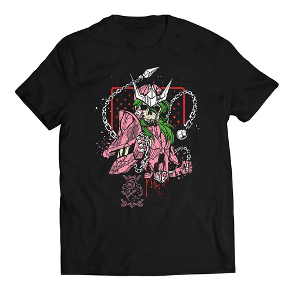 Polera Saint Seiya Andromeda Skeleton | Anime Japonés 1