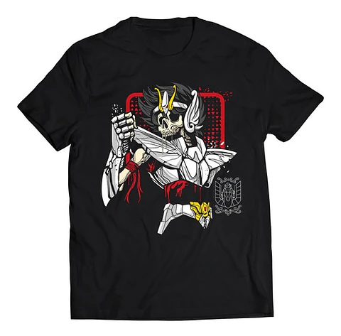 Polera Saint Seiya Seiya Skeleton | Anime Japonés