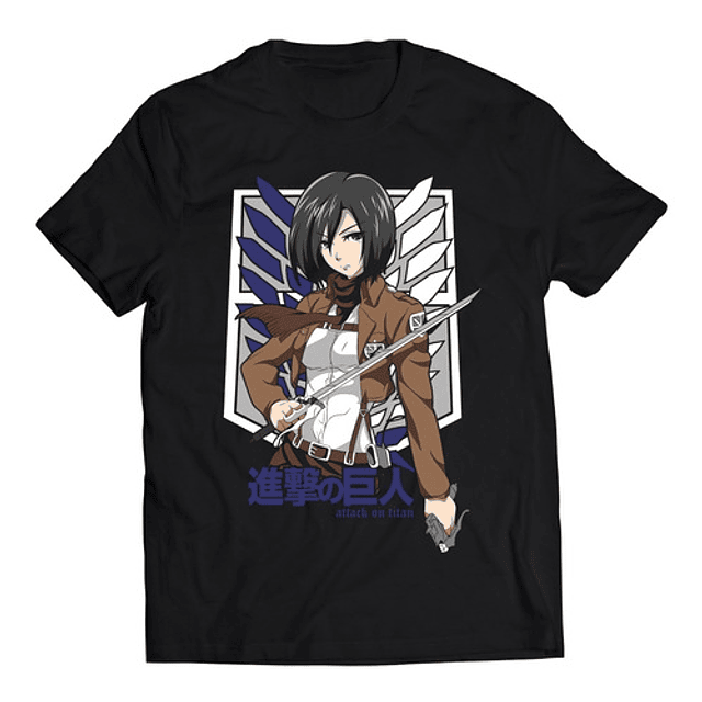 Polera Anime - Shingeki No Kyojin Mikasa