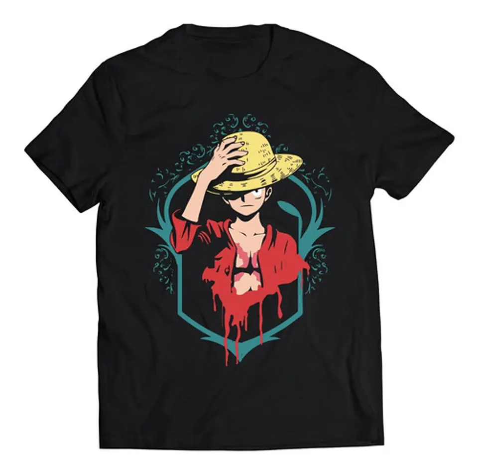 Polera One Piece Luffy Pintura | Anime Japonés 1