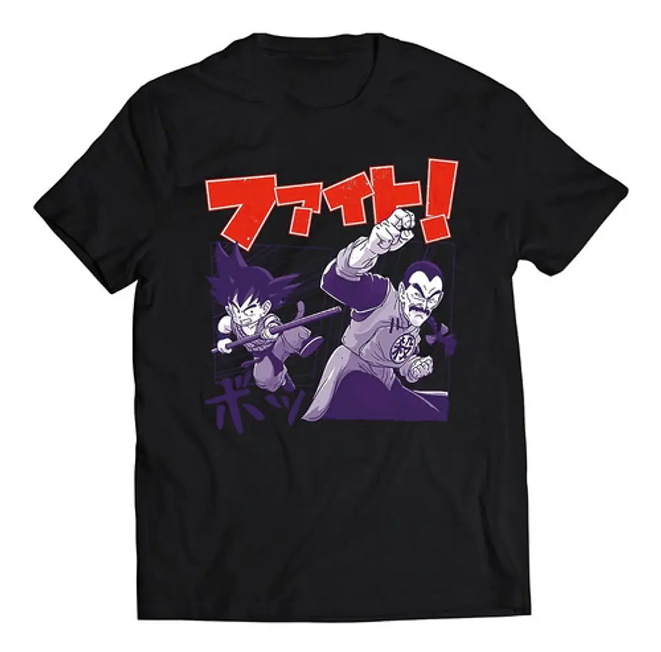 Polera Dragon Ball Goku Vs Tao Pai Pai | Anime Japonés 1